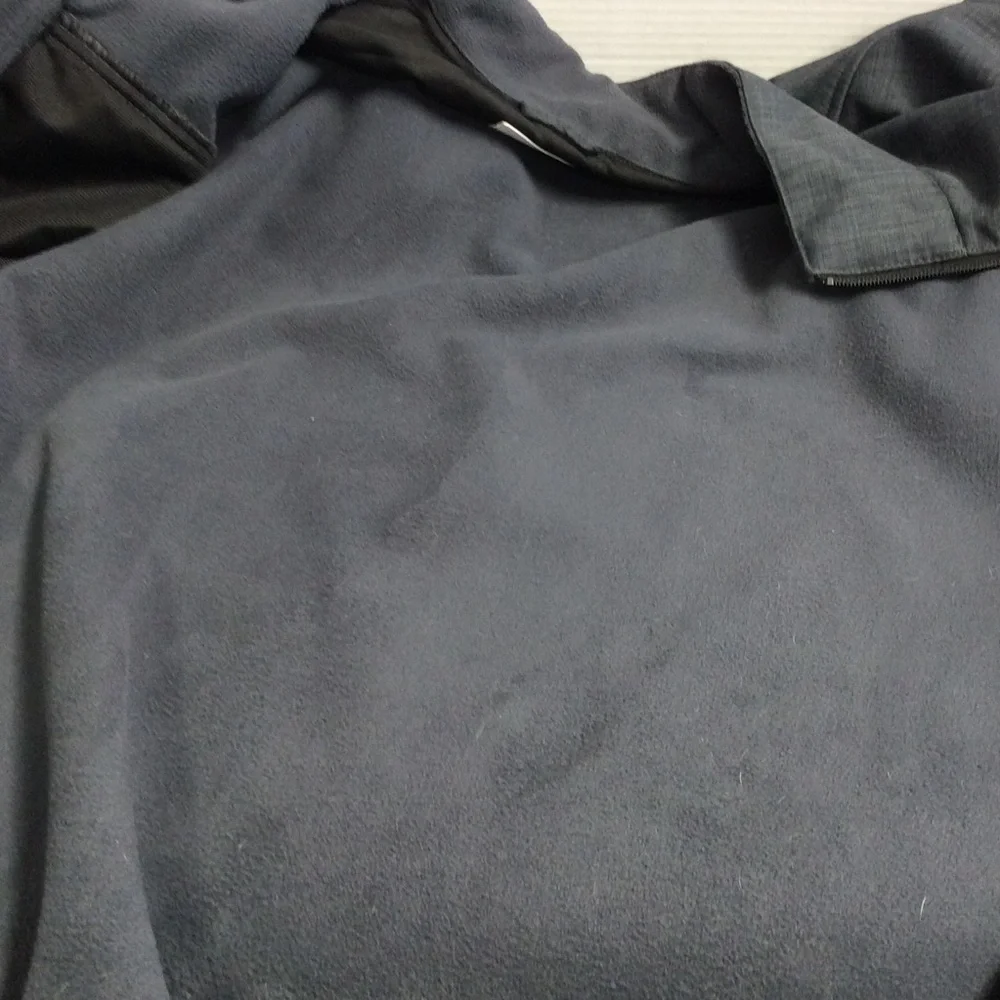 NFL Las Vegas Raiders Mens Dark Gray/Black Full Zip Fleece Lined Jacket, Sz L